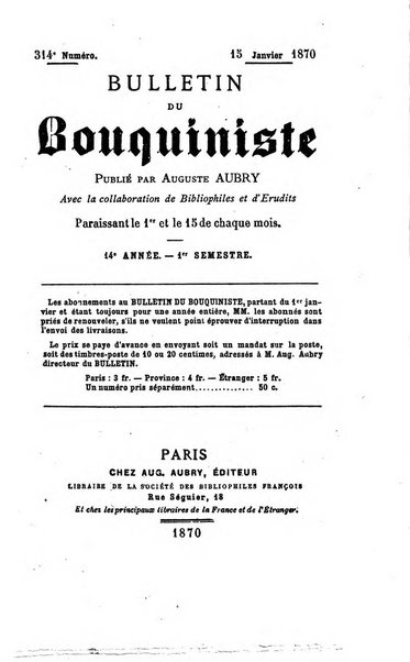 Bulletin du Bouquiniste