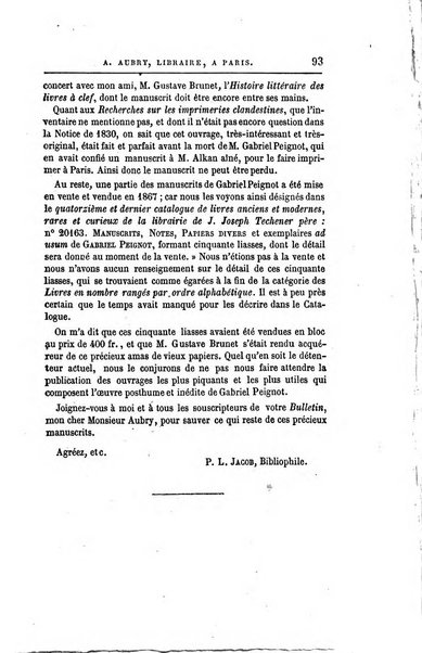 Bulletin du Bouquiniste