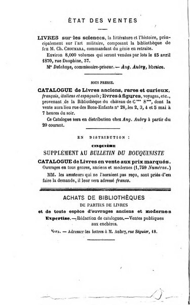 Bulletin du Bouquiniste