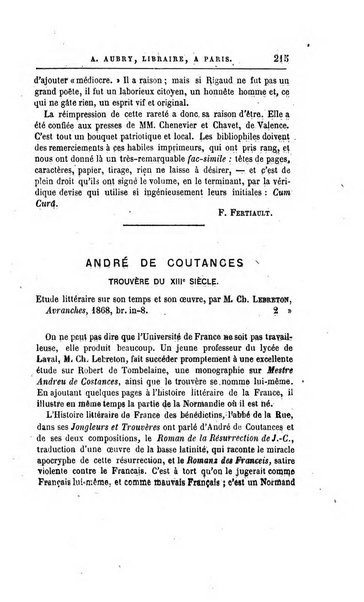 Bulletin du Bouquiniste