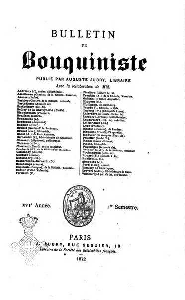 Bulletin du Bouquiniste