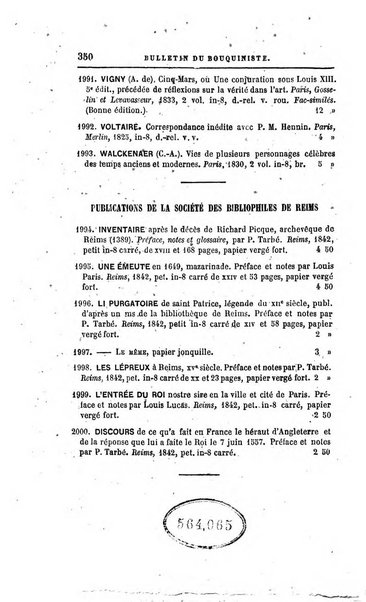 Bulletin du Bouquiniste