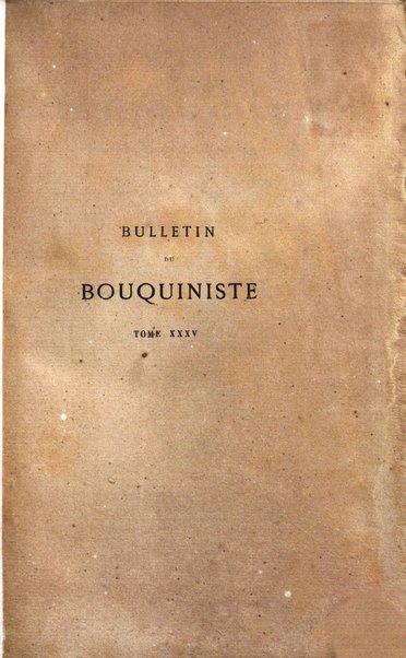 Bulletin du Bouquiniste