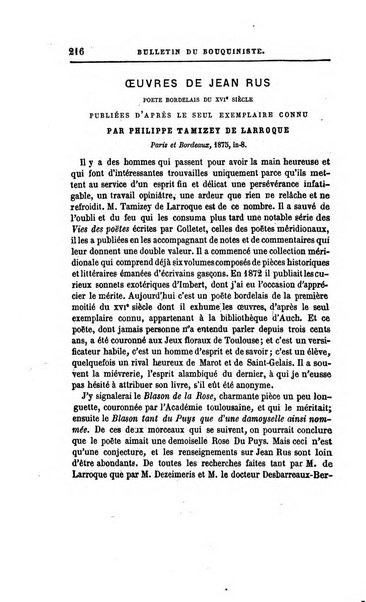 Bulletin du Bouquiniste