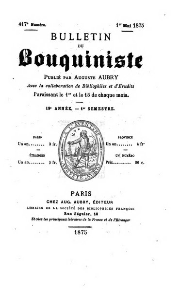 Bulletin du Bouquiniste