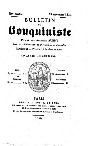 Bulletin du Bouquiniste