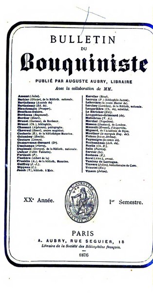 Bulletin du Bouquiniste