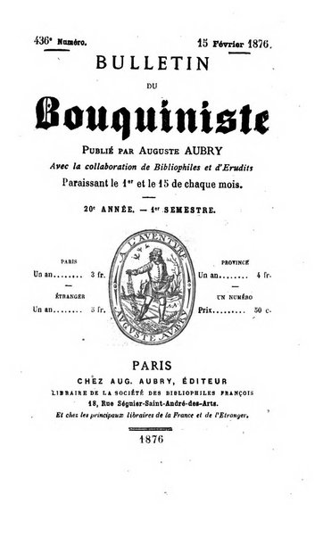 Bulletin du Bouquiniste