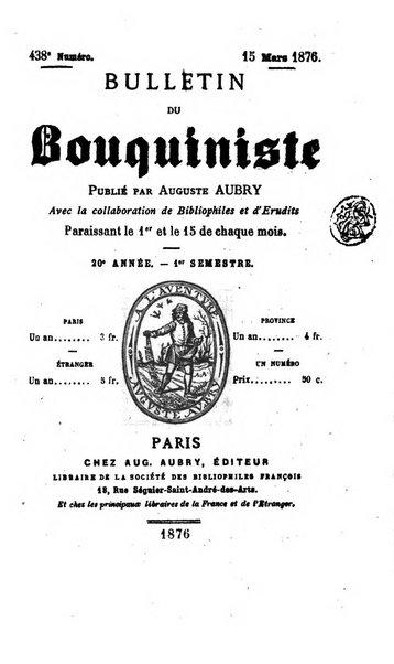 Bulletin du Bouquiniste