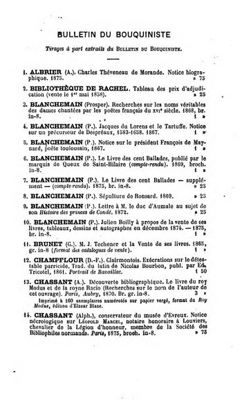 Bulletin du Bouquiniste