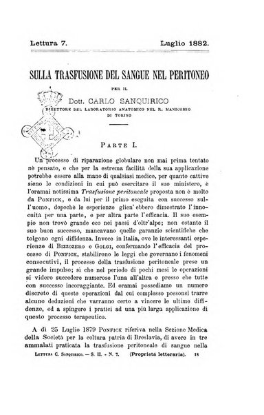 Collezione italiana di letture sulla medicina