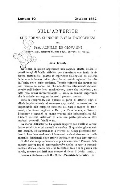 Collezione italiana di letture sulla medicina