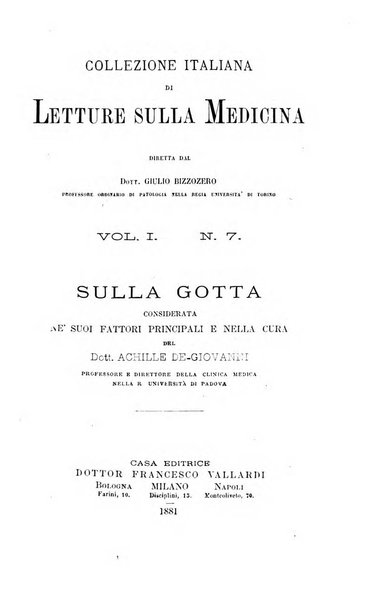 Collezione italiana di letture sulla medicina