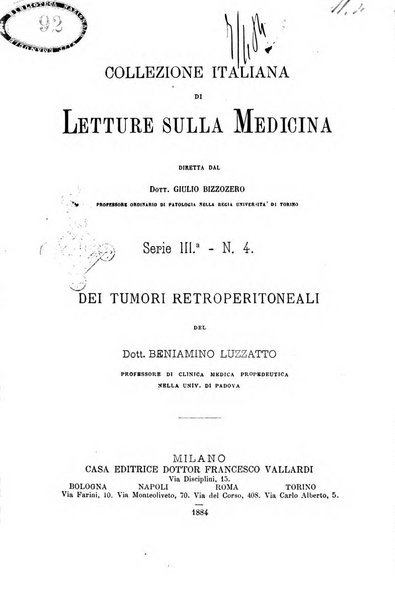 Collezione italiana di letture sulla medicina