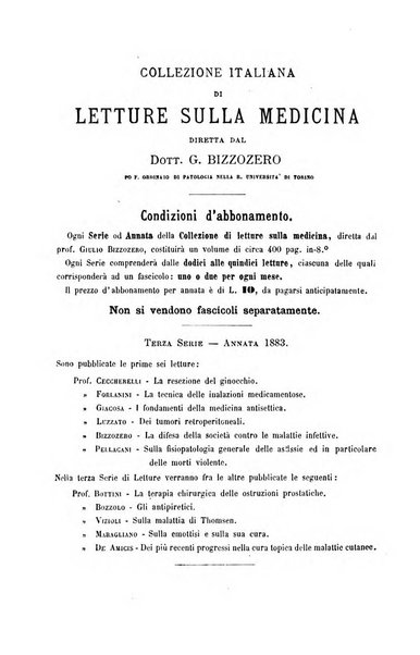 Collezione italiana di letture sulla medicina