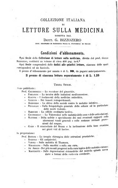 Collezione italiana di letture sulla medicina