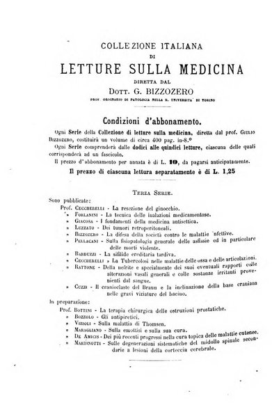 Collezione italiana di letture sulla medicina