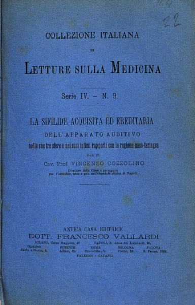 Collezione italiana di letture sulla medicina