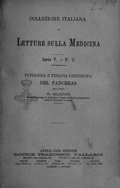 Collezione italiana di letture sulla medicina