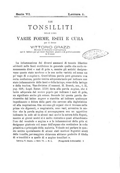 Collezione italiana di letture sulla medicina