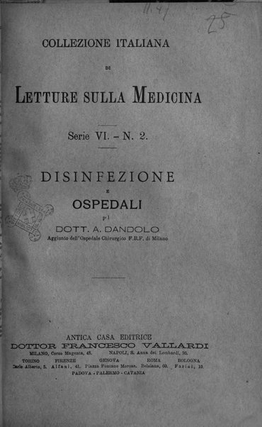 Collezione italiana di letture sulla medicina