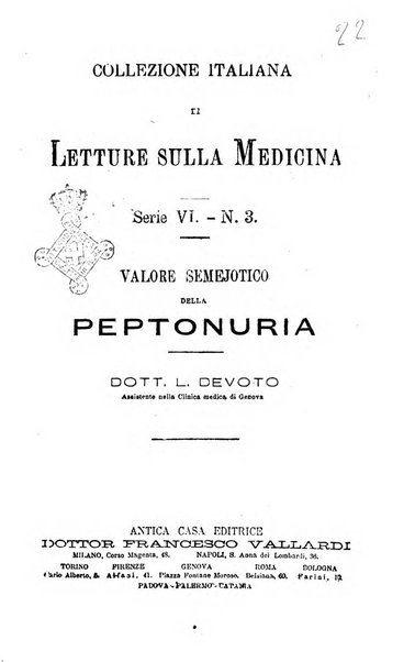 Collezione italiana di letture sulla medicina