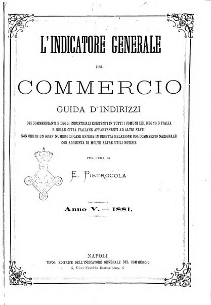 Indicatore generale del commercio grande guida commerciale d'Italia di 500.000 indirizzi