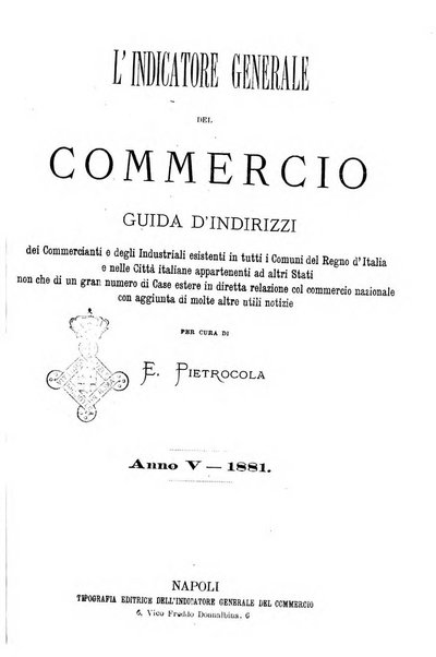 Indicatore generale del commercio grande guida commerciale d'Italia di 500.000 indirizzi