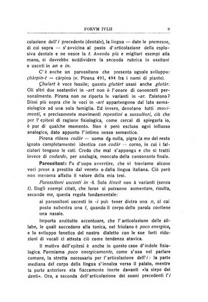 Forum Julii rivista di scienze e lettere