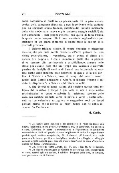 Forum Julii rivista di scienze e lettere