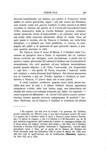 Forum Julii rivista di scienze e lettere