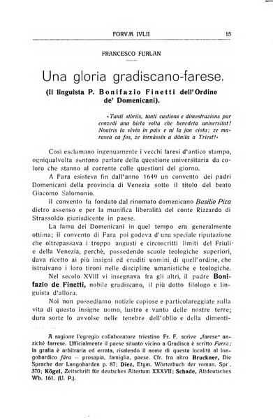 Forum Julii rivista di scienze e lettere