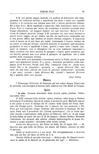 Forum Julii rivista di scienze e lettere