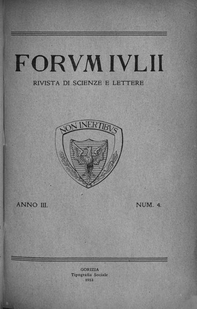 Forum Julii rivista di scienze e lettere