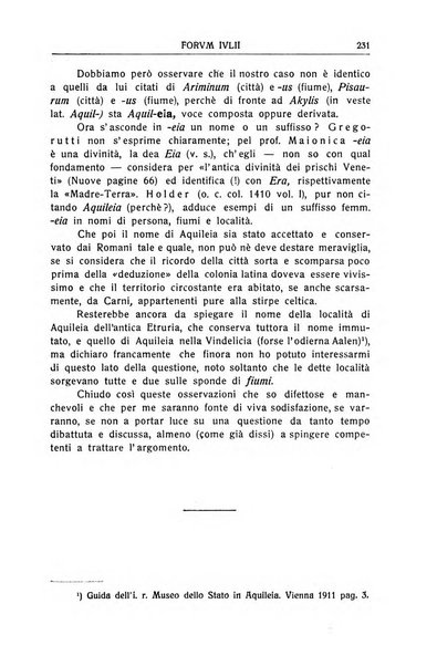 Forum Julii rivista di scienze e lettere