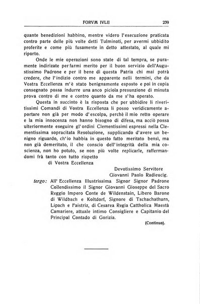 Forum Julii rivista di scienze e lettere