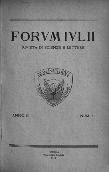 Forum Julii rivista di scienze e lettere