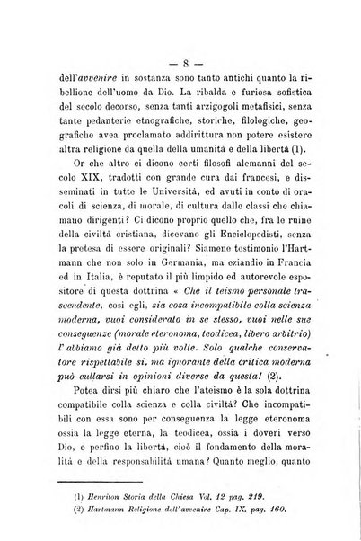 Accademia di religione cattolica dissertazioni lette negli anni 1879-1892