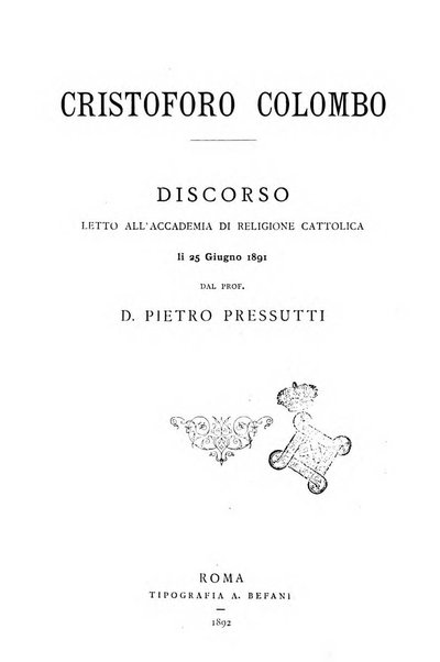 Accademia di religione cattolica dissertazioni lette negli anni 1879-1892