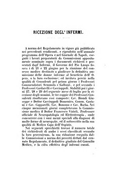 Statistica medico-chirurgica degl'infermi curati con le acque termo-minerali di Gorgitello nell'Ospizio del Pio Monte della Misericordia in Casamicciola nella state dell'anno..