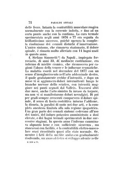 Statistica medico-chirurgica degl'infermi curati con le acque termo-minerali di Gorgitello nell'Ospizio del Pio Monte della Misericordia in Casamicciola nella state dell'anno..