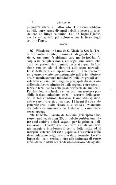 Statistica medico-chirurgica degl'infermi curati con le acque termo-minerali di Gorgitello nell'Ospizio del Pio Monte della Misericordia in Casamicciola nella state dell'anno..