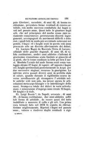 Statistica medico-chirurgica degl'infermi curati con le acque termo-minerali di Gorgitello nell'Ospizio del Pio Monte della Misericordia in Casamicciola nella state dell'anno..