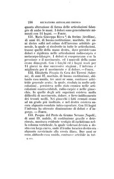 Statistica medico-chirurgica degl'infermi curati con le acque termo-minerali di Gorgitello nell'Ospizio del Pio Monte della Misericordia in Casamicciola nella state dell'anno..