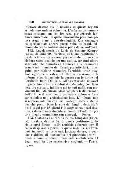 Statistica medico-chirurgica degl'infermi curati con le acque termo-minerali di Gorgitello nell'Ospizio del Pio Monte della Misericordia in Casamicciola nella state dell'anno..