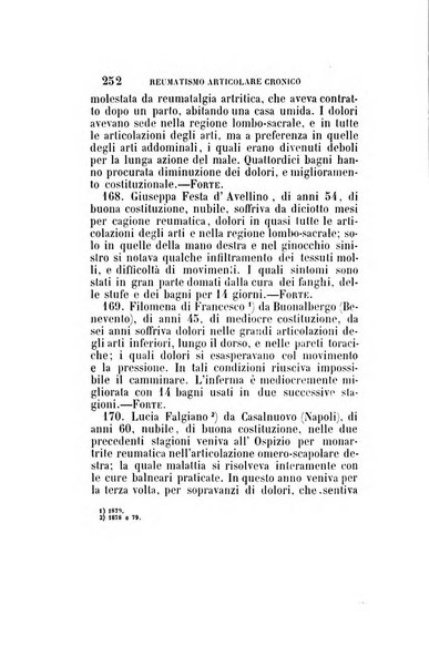 Statistica medico-chirurgica degl'infermi curati con le acque termo-minerali di Gorgitello nell'Ospizio del Pio Monte della Misericordia in Casamicciola nella state dell'anno..