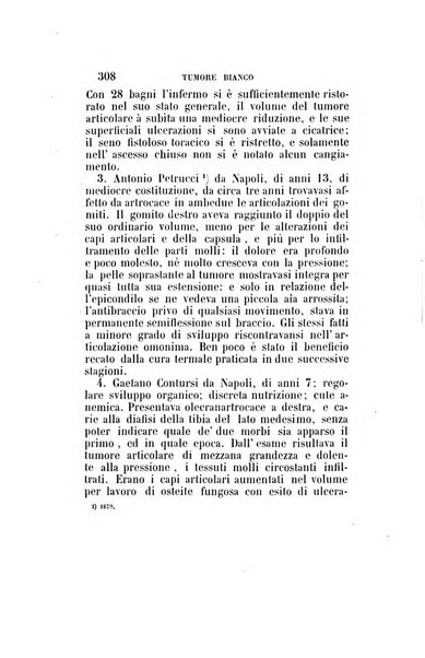 Statistica medico-chirurgica degl'infermi curati con le acque termo-minerali di Gorgitello nell'Ospizio del Pio Monte della Misericordia in Casamicciola nella state dell'anno..