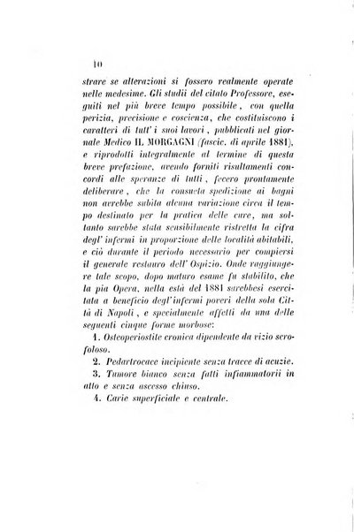 Statistica medico-chirurgica degl'infermi curati con le acque termo-minerali di Gorgitello nell'Ospizio del Pio Monte della Misericordia in Casamicciola nella state dell'anno..