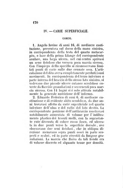 Statistica medico-chirurgica degl'infermi curati con le acque termo-minerali di Gorgitello nell'Ospizio del Pio Monte della Misericordia in Casamicciola nella state dell'anno..