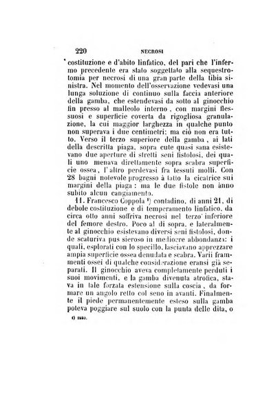 Statistica medico-chirurgica degl'infermi curati con le acque termo-minerali di Gorgitello nell'Ospizio del Pio Monte della Misericordia in Casamicciola nella state dell'anno..